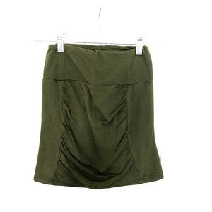 Free people green mini skirt